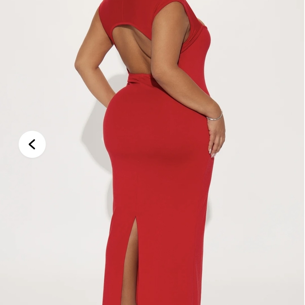 Red Backless Dress